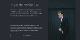 Style De Mode Pour Hommes - Conception De Sites Web Gratuite