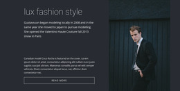 Men'S Fashion Style - Free HTML Website Builder