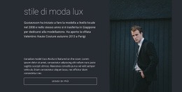 Stile Di Moda Maschile - Costruttore Web