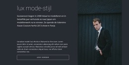 Herenmode Stijl - Free HTML Website Builder