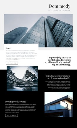 Dom Mody Prosty Szablon HTML CSS