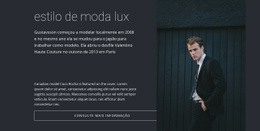 Estilo De Moda Masculina - Design De Site Gratuito