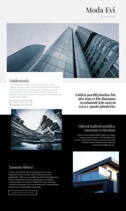 Moda Evi - Bir Sayfalık HTML Şablonu