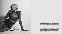 Premium Web Page Design For Fashion Article