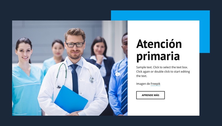 Atención médica primaria Creador de sitios web HTML