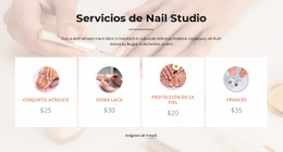 Servicios De Estudio De Uñas: Página De Destino Creativa Multipropósito