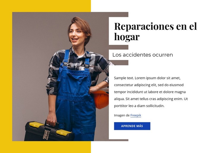 Especialistas en reparación de viviendas Plantilla HTML5