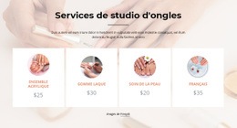 Services De Studio De Clous – Modèle De Site Web Personnel