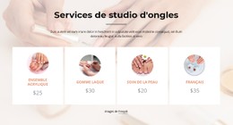 Services De Studio De Clous Modèle De Formulaire CSS