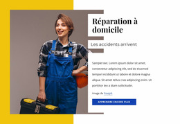 Spécialistes De La Réparation À Domicile - Modèle De Site Web Joomla