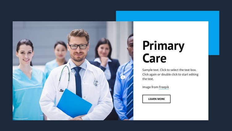 Primary medical care Html Code Example