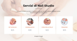 Servizi Di Studio Unghie - Bellissimo Tema WordPress