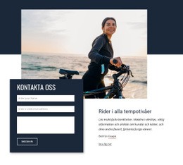 HTML-Webbplats För Rider I Alla Tempotivåer