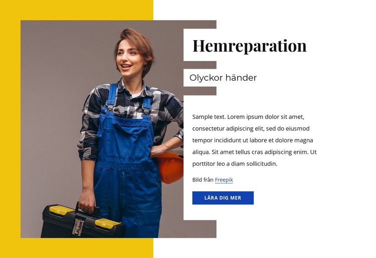 Hemreparationsspecialister WordPress -tema