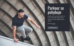 Parkour Se Pohybuje – Bezplatná Šablona Webových Stránek