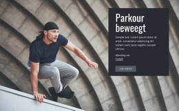 Parkour Beweegt - Responsieve Website-Mockup