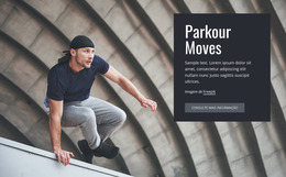 Modelo Joomla Mais Criativo Para Movimentos De Parkour