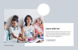 Learn With Us - Modern Html Code