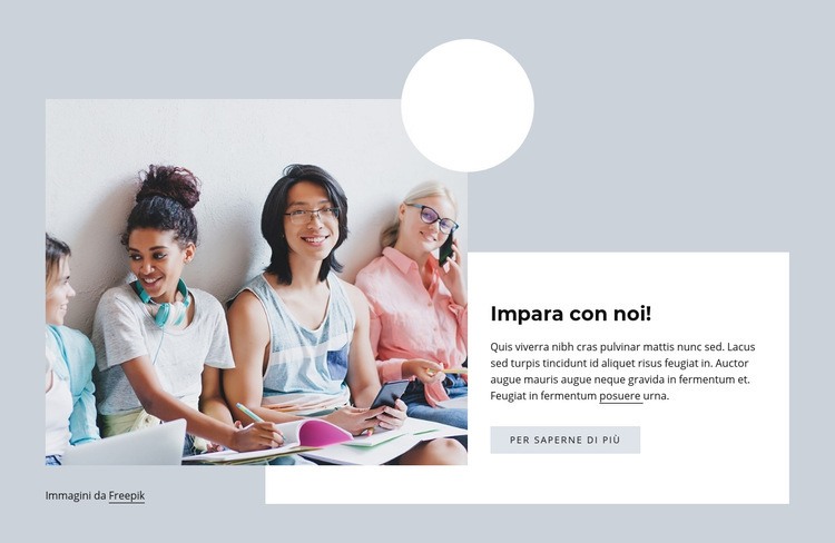 Impara con noi Modelli di Website Builder