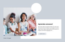 Modelo Web Responsivo Para Aprenda Conosco