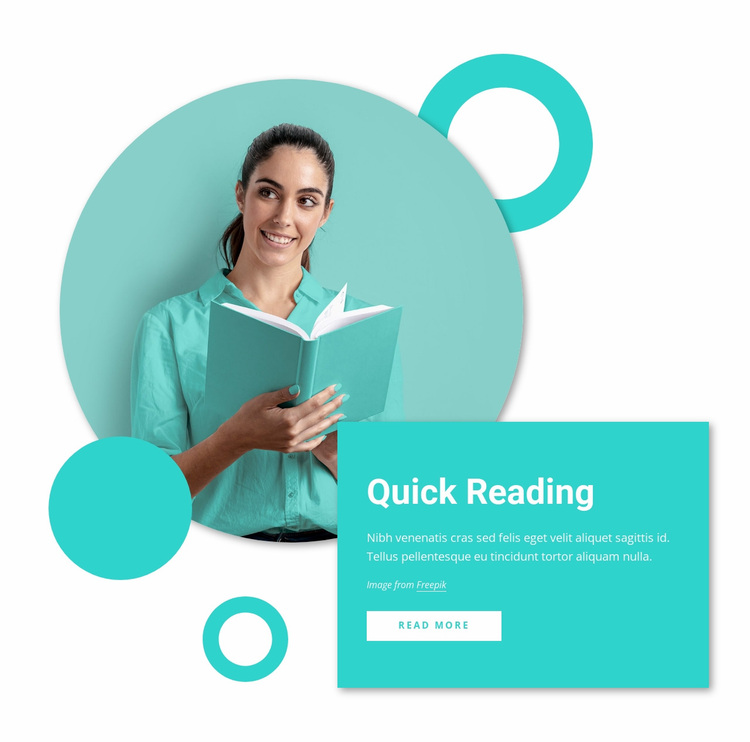 Quick reading courses Website Design