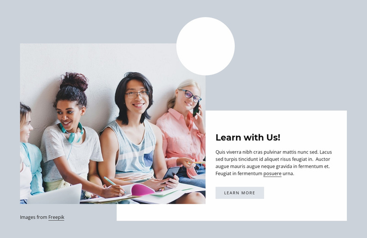 Learn with us Website Template