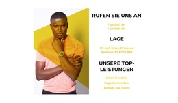 Seiten-HTML Für Support Per E-Mail Und Telefon