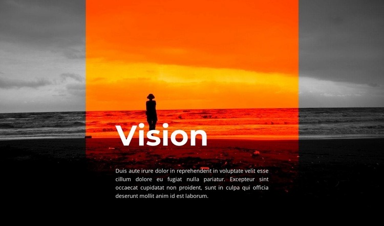 Sonnenuntergangsvision HTML Website Builder