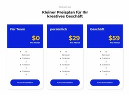 Wählen Sie Ihre Preise - Website-Vorlagen