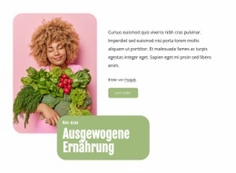 Ausgewogene Ernährung - Website-Builder Zur Inspiration