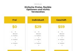 Wählen Sie Ihren Besten Plan Design-Website