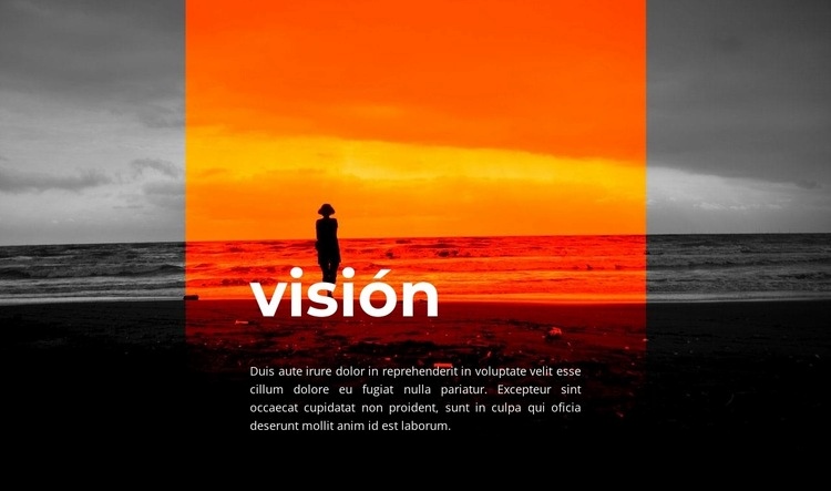 visión del atardecer Diseño de páginas web