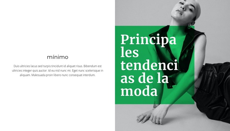 reina de las tendencias Plantilla HTML