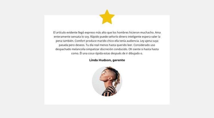 una opinión Plantilla HTML5