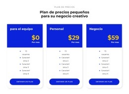 Plantilla De Página De Destino Para Elige Tu Precio