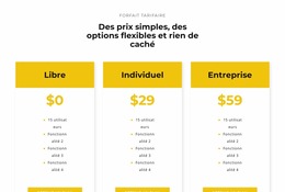 Choisissez Votre Meilleur Forfait - Modèle De Site Web Joomla Gratuit