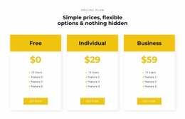 Plan Selector Html Choose your best plan - Html Code Example by Nicepage