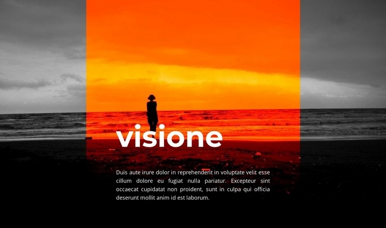 Visione al tramonto Modelli di Website Builder