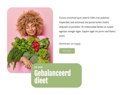 Website-Indeling Voor Gebalanceerd Dieet