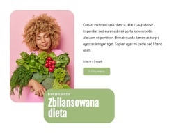 Szablon Witryny Dla Zbilansowana Dieta