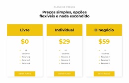 Escolha O Seu Melhor Plano Modelo Joomla 2024