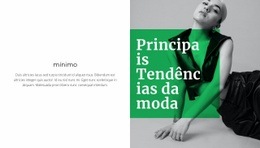 Rainha Das Tendências - Modelo Moderno De Uma Página