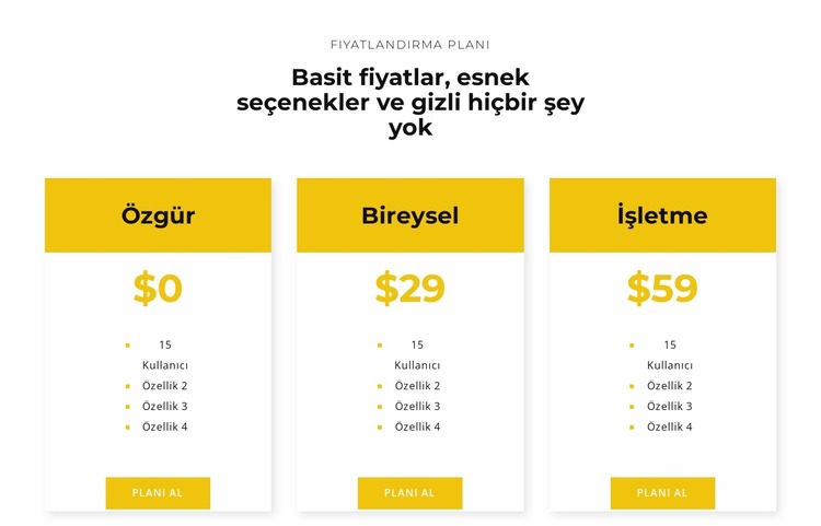 En iyi planınızı seçin Joomla Şablonu