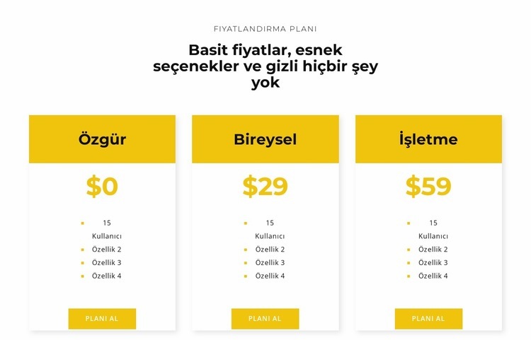 En iyi planınızı seçin Web Sitesi Mockup'ı