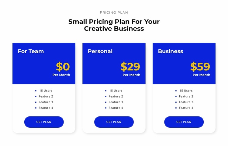 Choose your pricing Website Design