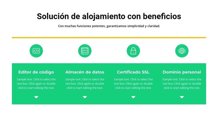 Magnífica calidad Plantilla de una página