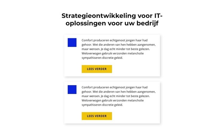 Strategieontwikkeling voor IT-oplossingen Bestemmingspagina