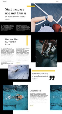 Professionele Fitness - Website-Ontwerp