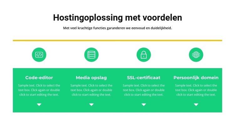 Prachtige kwaliteit Sjabloon voor één pagina