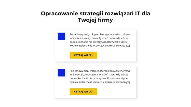 Opracowanie strategii rozwiązań IT Szablon CSS